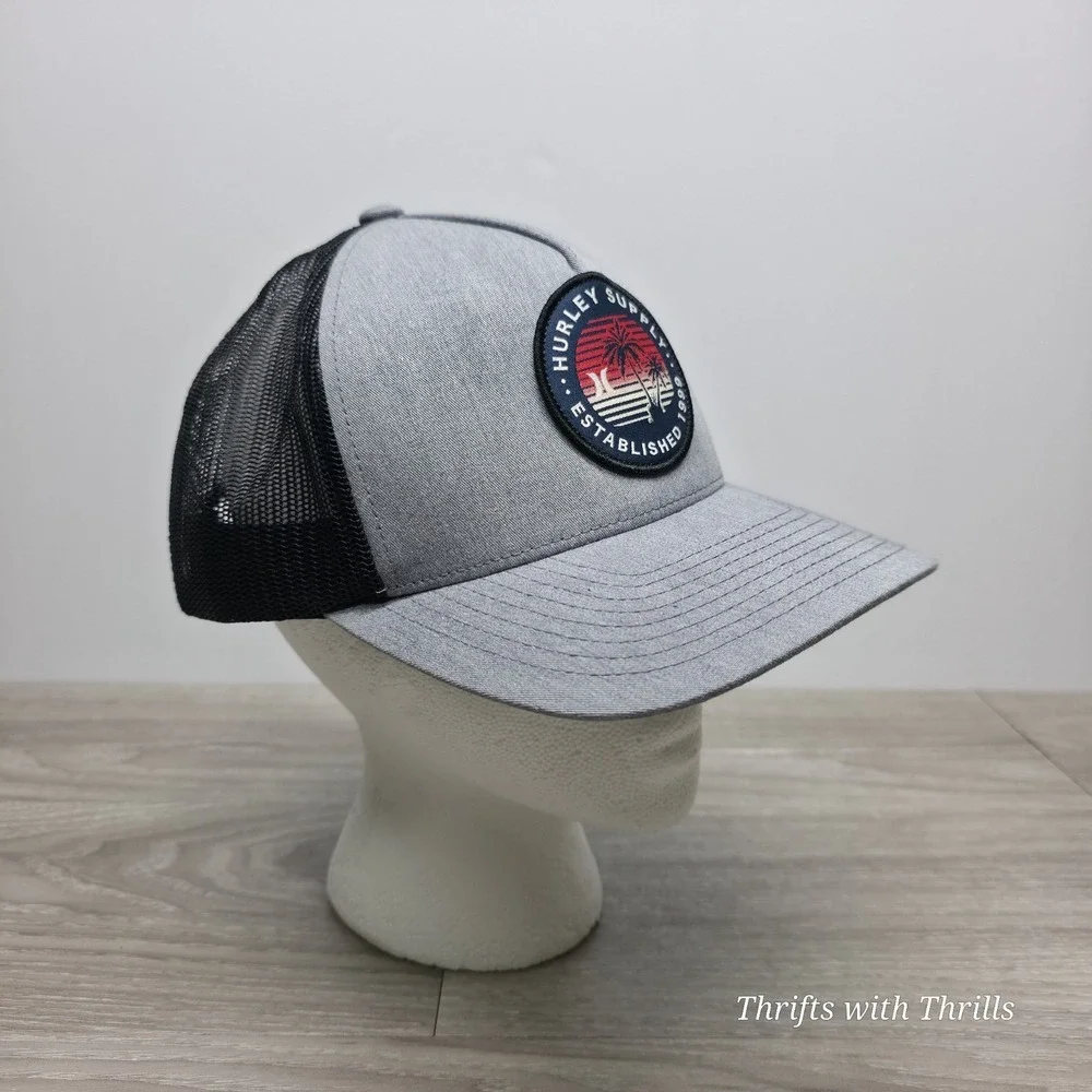 Hurley‎ Hat - Trucker Gray Hat - One Size